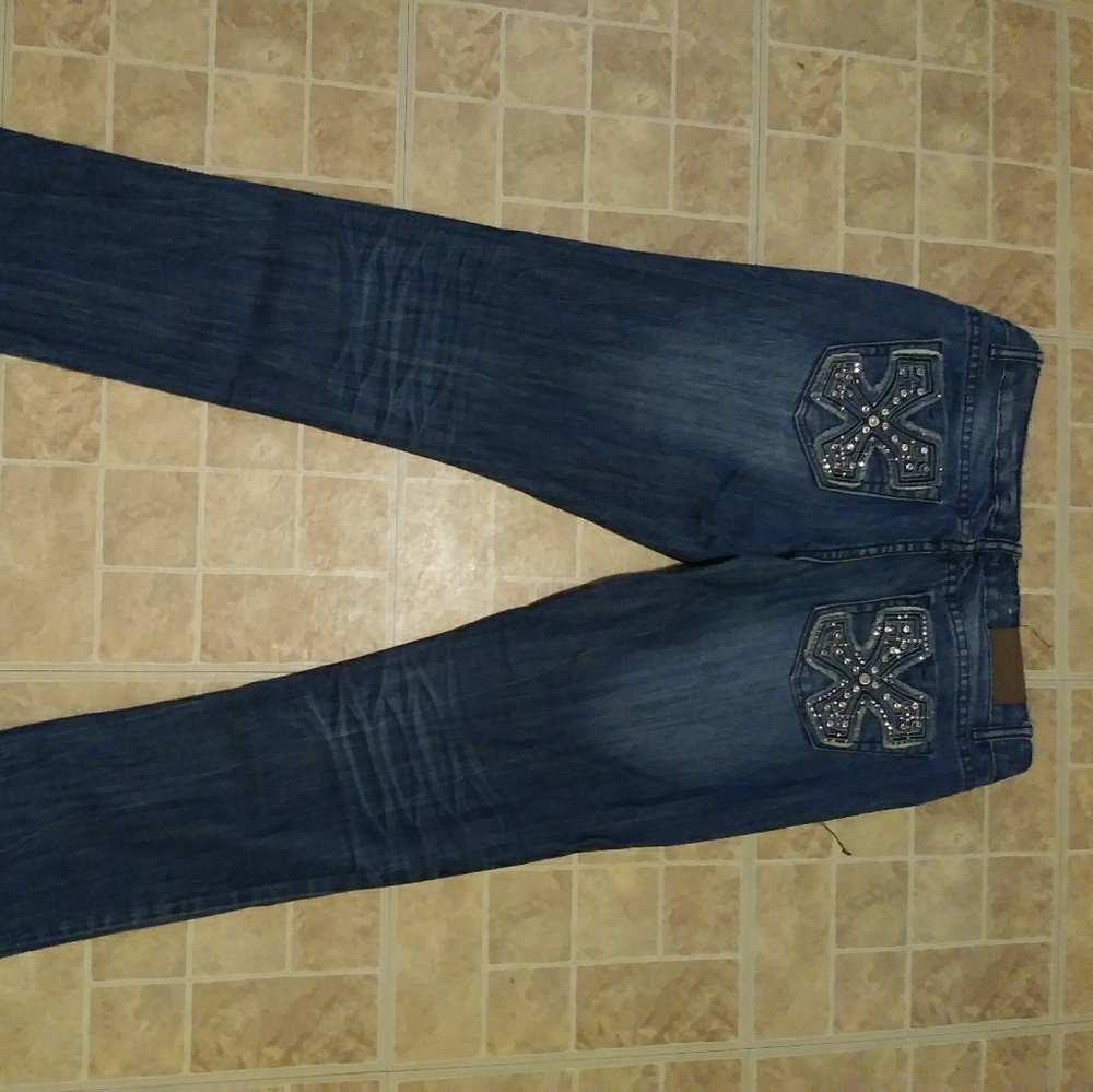 Premier straight leg with rhinestone detailing